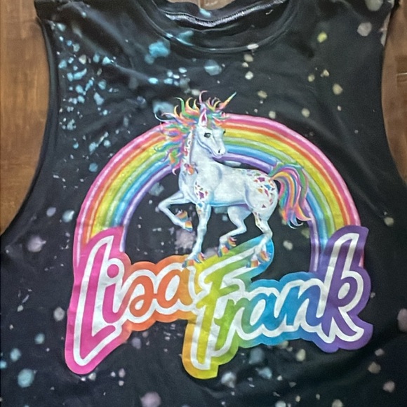 Lisa Frank unicorn sleeveless tank top tshirt size medium - Picture 2 of 8